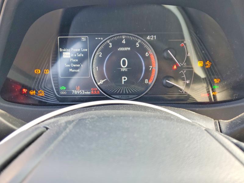 2021 Lexus Ux VIN JTHX9JBH4M2050289 COPART salvage auction — FRONT END, Ca - Salvage Certificate, sold $225 on 2026-07-29 (photo 9)