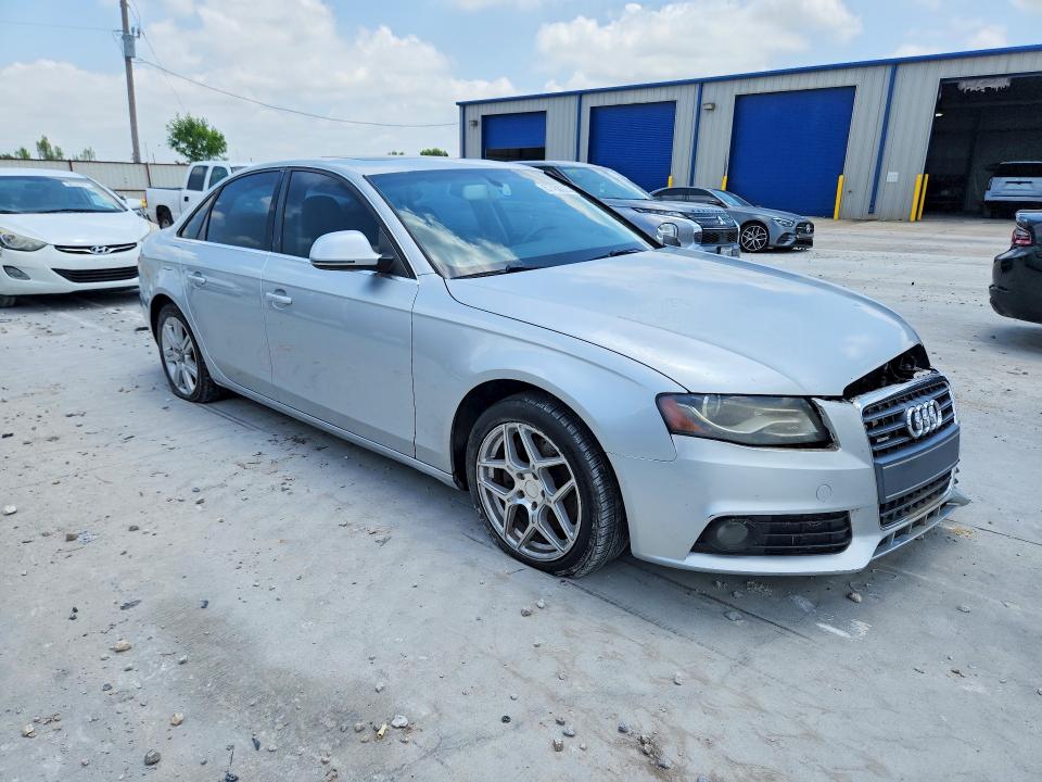 2009 Audi A4 VIN WAUSF78K39A078573 COPART salvage auction — SIDE, TX - SALVAGE VEHICLE TITLE, sold $600 on 2026-07-24 (photo 4)