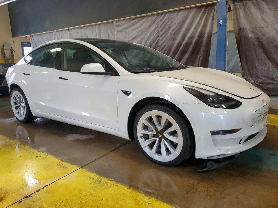 2022 Tesla Model 3 VIN 5YJ3E1EA0NF371982 COPART salvage auction — REAR END, In - Cert Of Title-Salvage Title, sold $5,500 on 2026-07-20 (photo 4)