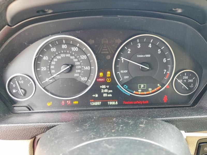 2013 BMW 3 series VIN WBA3B5G51DNS04933 COPART salvage auction — FRONT END, Tx - Salvage Vehicle Title, sold $975 on 2026-07-14 (photo 9)