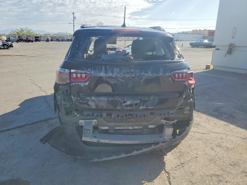 2020 Jeep Compass VIN 3C4NJDBB7LT251680 COPART salvage auction — ROLLOVER, Tx - Salvage Vehicle Title, sold $850 on 2026-07-10 (photo 6)