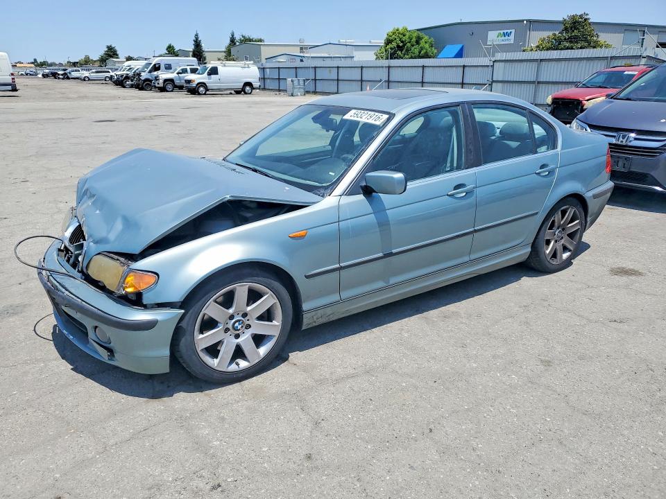 2004 BMW 3er VIN WBAEV534X4KM34565 COPART salvage auction — FRONT END, Ca - Salvage Certificate, sold $325 on 2026-07-17 (photo 1)