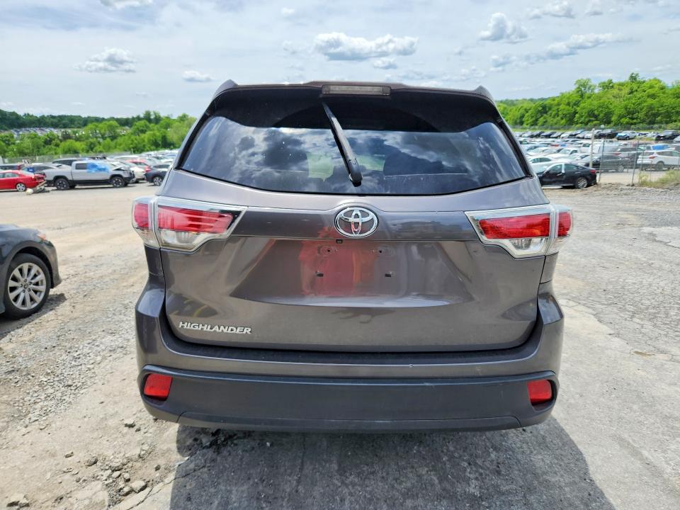 2016 Toyota VIN 5TDZARFHXGS023007 COPART salvage auction — FRONT END, Pa - Certificate Of Salvage, sold $3,350 on 2026-07-02 (photo 6)