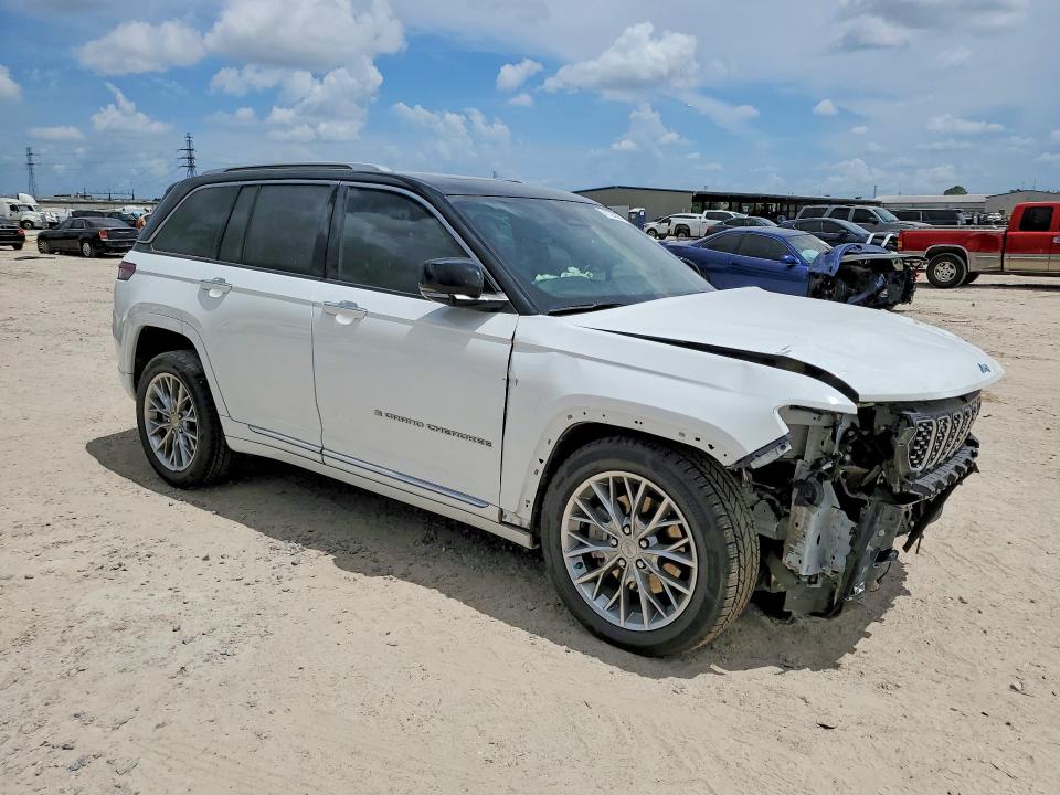 2023 Jeep Grand cherokee VIN 1C4RJYE69P8788739 COPART salvage auction — FRONT END, Tx - Salvage Vehicle Title, sold $11,800 on 2026-07-02 (photo 4)