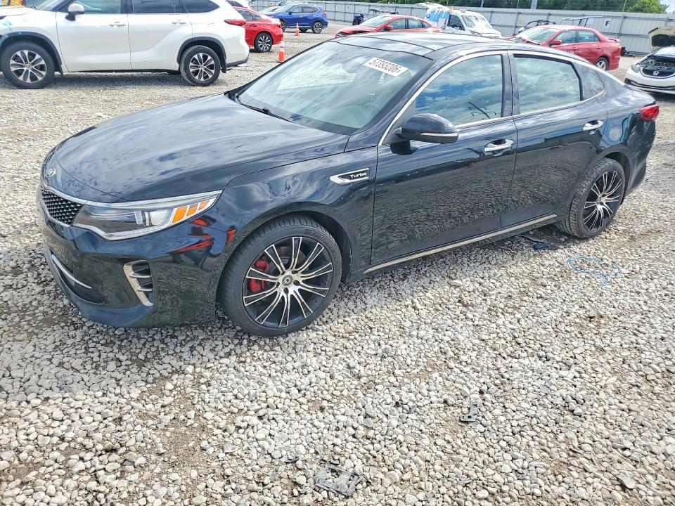 2016 Kia Optima VIN 5XXGV4L27GG020033 COPART salvage auction — WATER/FLOOD, Oh - Cert Of Title-Salvage Flood, sold $250 on 2026-07-17 (photo 1)