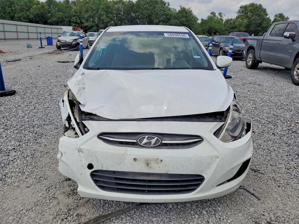 2017 Hyundai Accent VIN KMHCT4AE1HU290089 COPART salvage auction — FRONT END, TX - SALVAGE VEHICLE TITLE, sold $500 on 2026-07-27 (photo 5)