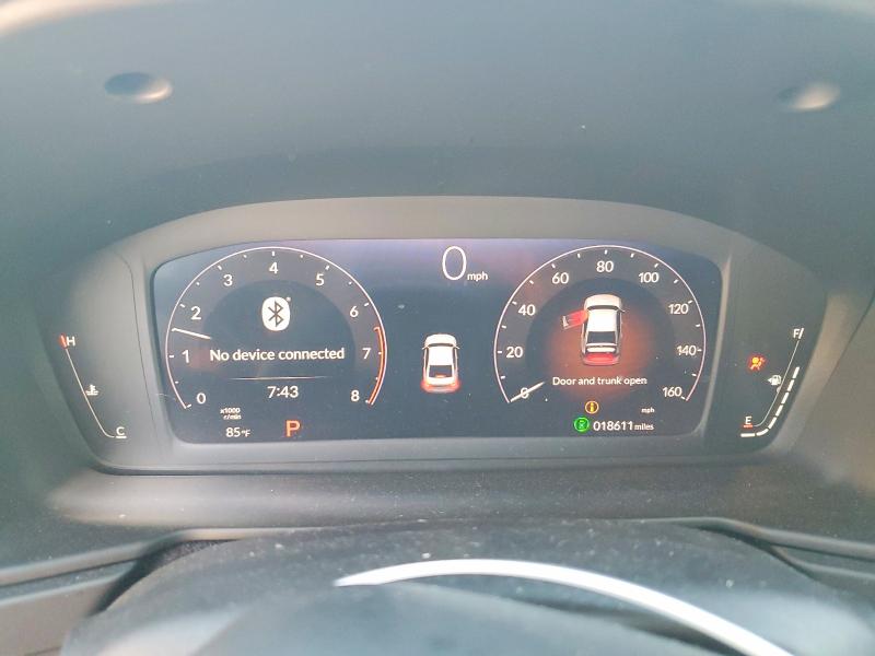 2025 Honda Accord VIN 1HGCY1F22SA068948 COPART salvage auction — FRONT END, Fl - Cert Of Title Slvg Rebuildable, sold $7,600 on 2026-08-21 (photo 9)