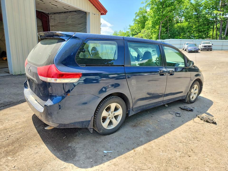2011 Toyota Sienna VIN 5TDZK3DC0BS131128 COPART salvage auction — MECHANICAL, Vt - Certificate Of Title, sold $1,350 on 2026-07-20 (photo 3)