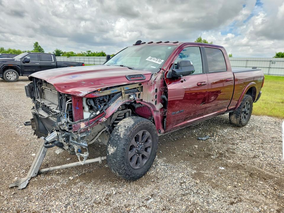 2021 Ram 2500 VIN 3C6UR5FL0MG658237 COPART salvage auction — FRONT END, Tx - Salvage Vehicle Title, sold $16,100 on 2026-07-09 (photo 1)