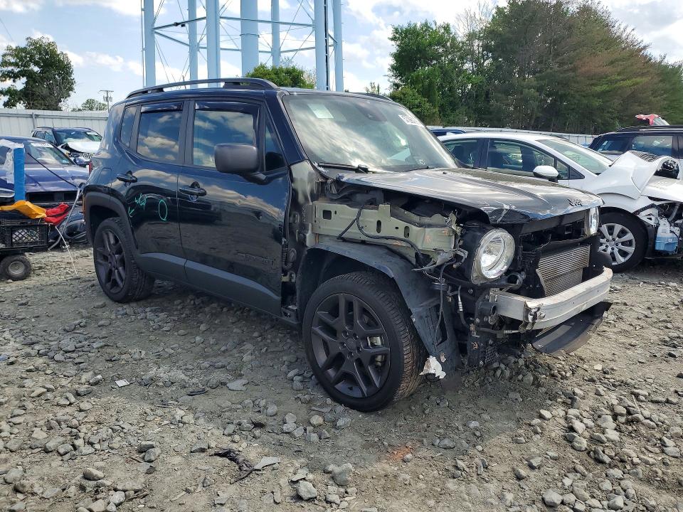 2021 Jeep VIN ZACNJDBB6MPN28440 COPART salvage auction — FRONT END, Nj - Cert Of Title-Salvage, sold $4,300 on 2026-07-08 (photo 4)