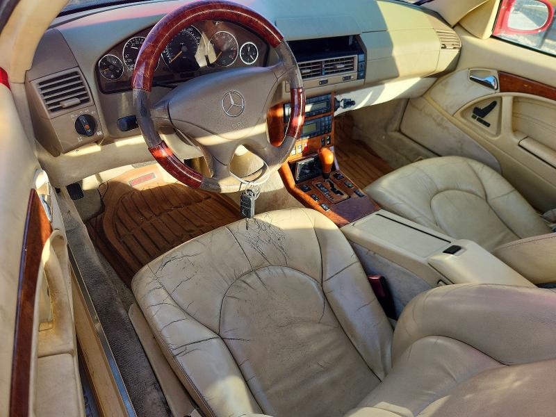 1999 Mercedes-benz Sl-klasse VIN WDBFA68F5XF180777 COPART salvage auction — HAIL, Tx - Certificate Of Title, sold $2,100 on 2026-07-31 (photo 8)