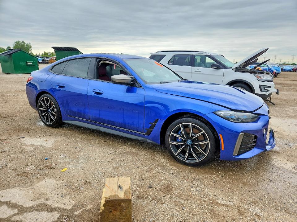 2024 BMW I4 VIN WBY33AW09RFR75073 COPART salvage auction — FRONT END, Il - Salvage Certificate, sold $18,200 on 2026-07-14 (photo 4)