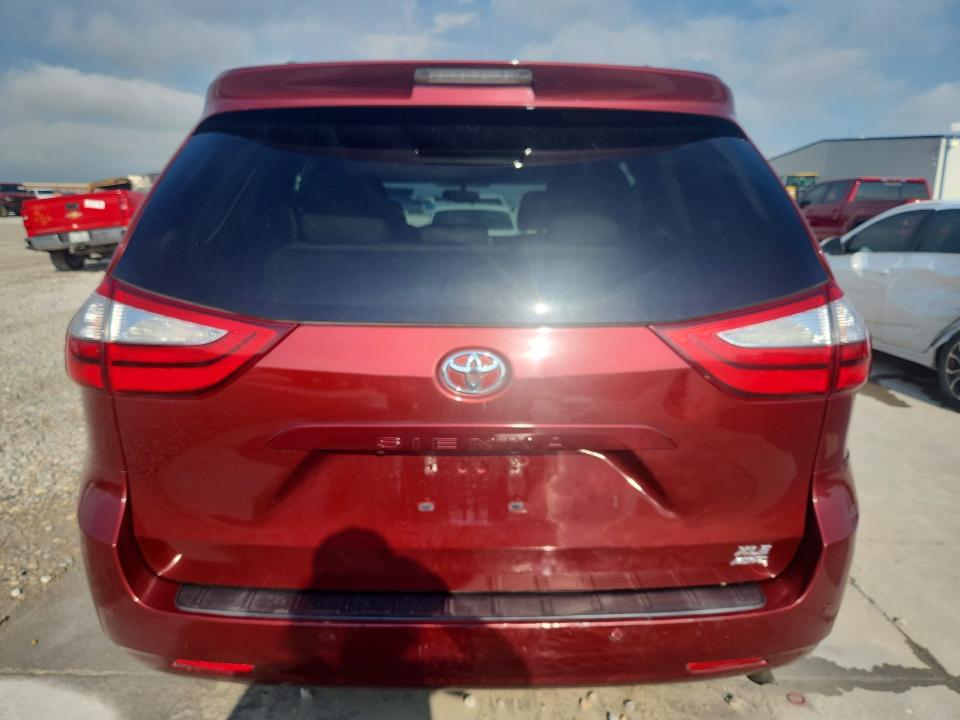2017 Toyota Sienna VIN 5TDDZ3DC4HS170237 COPART salvage auction — HAIL, Tx - Certificate Of Title, sold $5,000 on 2026-07-31 (photo 6)
