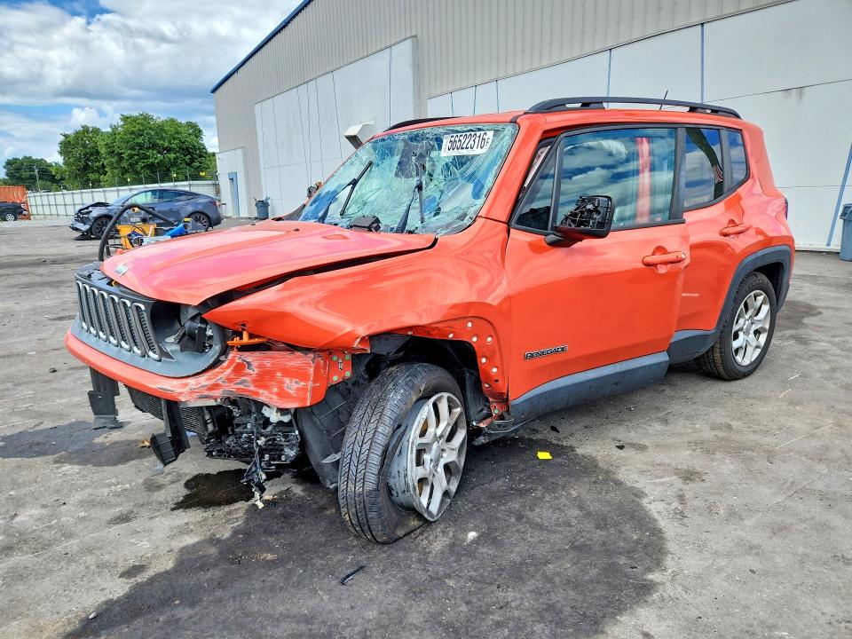 2017 Jeep Renegade VIN ZACCJABB5HPF38259 COPART salvage auction — FRONT END, Fl - Cert Of Title Slvg Rebuildable, sold $450 on 2026-07-06 (photo 1)
