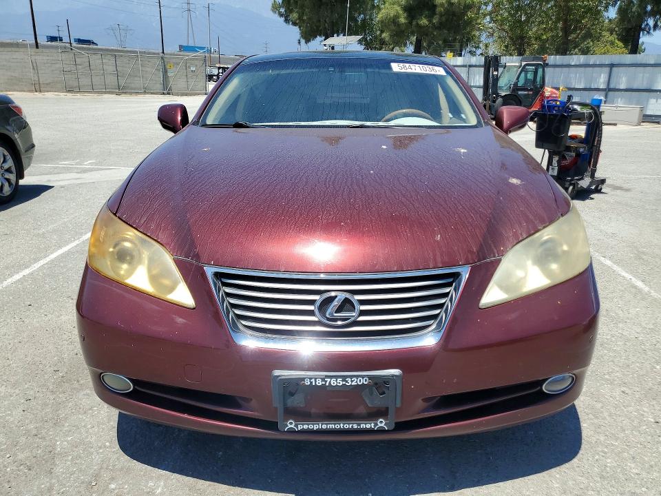 2008 Lexus Es 350 VIN JTHBJ46G782226049 COPART salvage auction — SIDE, Ca - Salvage Certificate, sold $825 on 2026-07-28 (photo 5)