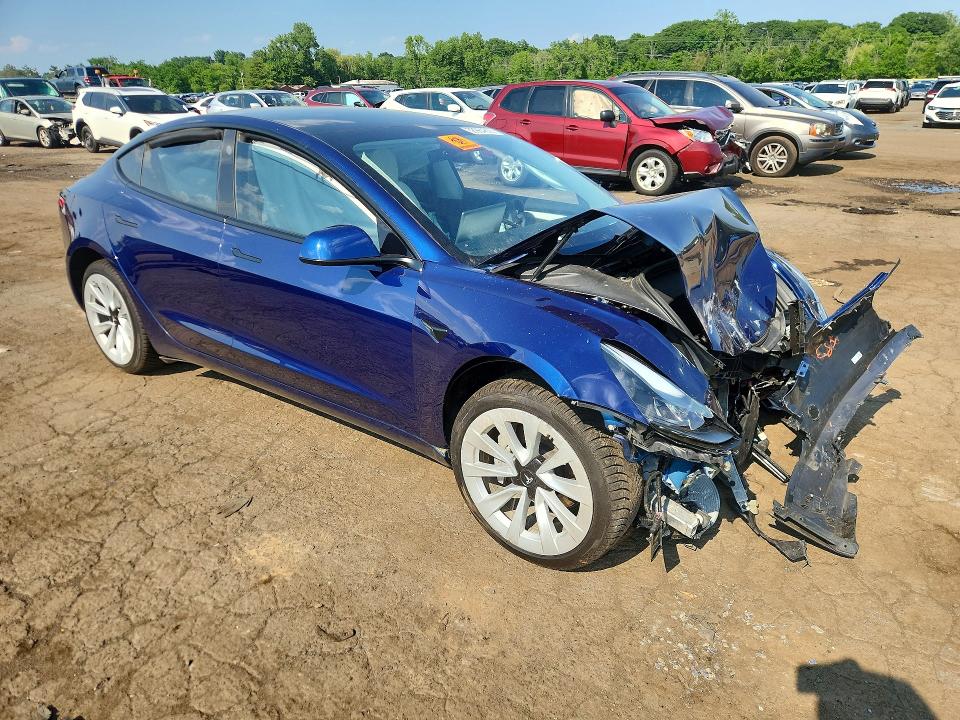 2023 Tesla Model 3 VIN 5YJ3E1EB9PF632781 COPART salvage auction — FRONT END, CT - CERT OF TITLE-SALVAGE, sold $4,200 on 2026-07-14 (photo 4)