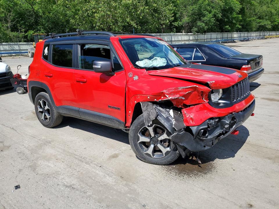 2021 Jeep Renegade VIN ZACNJDC14MPM36782 COPART salvage auction — FRONT END, Pa - Certificate Of Salvage, sold $625 on 2026-07-30 (photo 4)