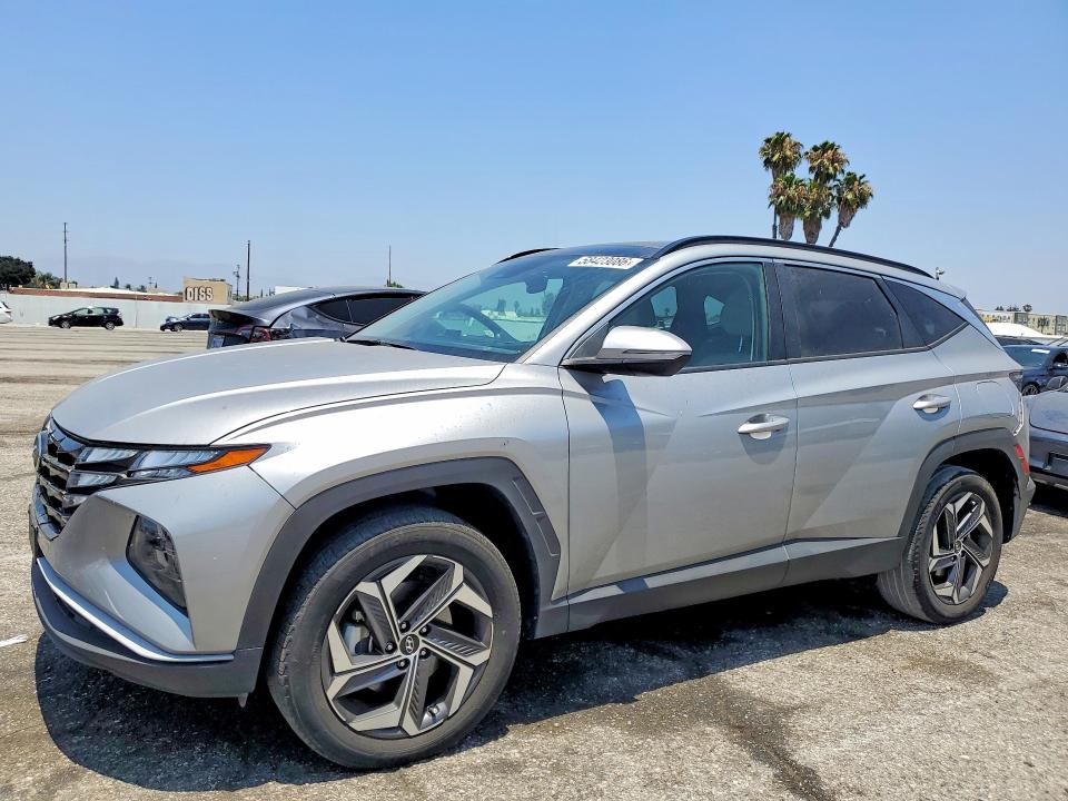 2023 Hyundai VIN KM8JFCA19PU119322 COPART salvage auction — REAR END, Ca - Salvage Certificate, sold $12,200 on 2026-07-14 (photo 1)