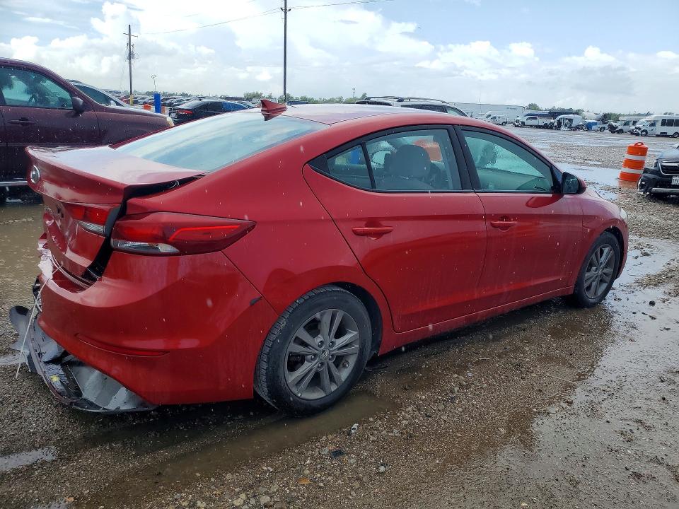 2018 Hyundai Elantra VIN 5NPD84LF8JH223392 COPART salvage auction — REAR END, Tx - Salvage Vehicle Title, sold $2,800 on 2026-07-09 (photo 3)