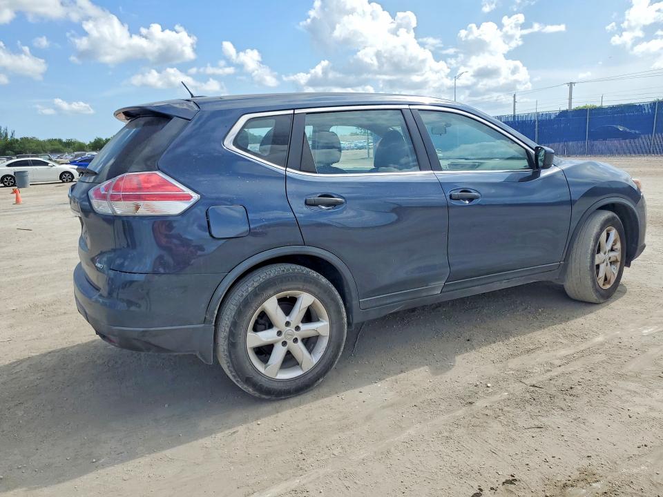 2016 Nissan Rogue VIN KNMAT2MVXGP606260 COPART salvage auction — MINOR DENT/SCRATCHES, Fl - Cert Of Title-Rebuilt (P), sold $1,100 on 2026-07-29 (photo 3)