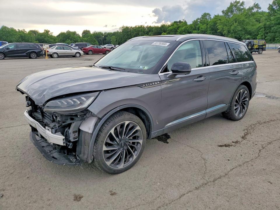 2023 Lincoln Aviator VIN 5LM5J7XC6PGL29646 COPART salvage auction — FRONT END, Pa - Certificate Of Salvage, sold $9,000 on 2026-07-23 (photo 1)
