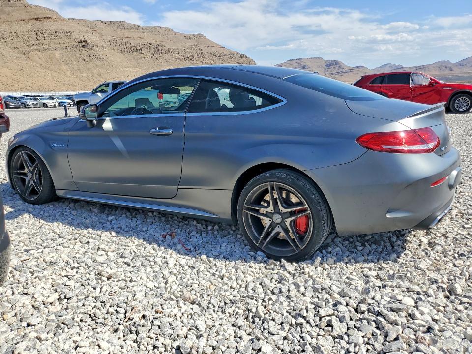 2018 Mercedes-benz C-klasse amg VIN WDDWJ8HB1JF646387 COPART salvage auction — SIDE, Nv - Salvage Title, sold $21,000 on 2026-08-05 (photo 2)
