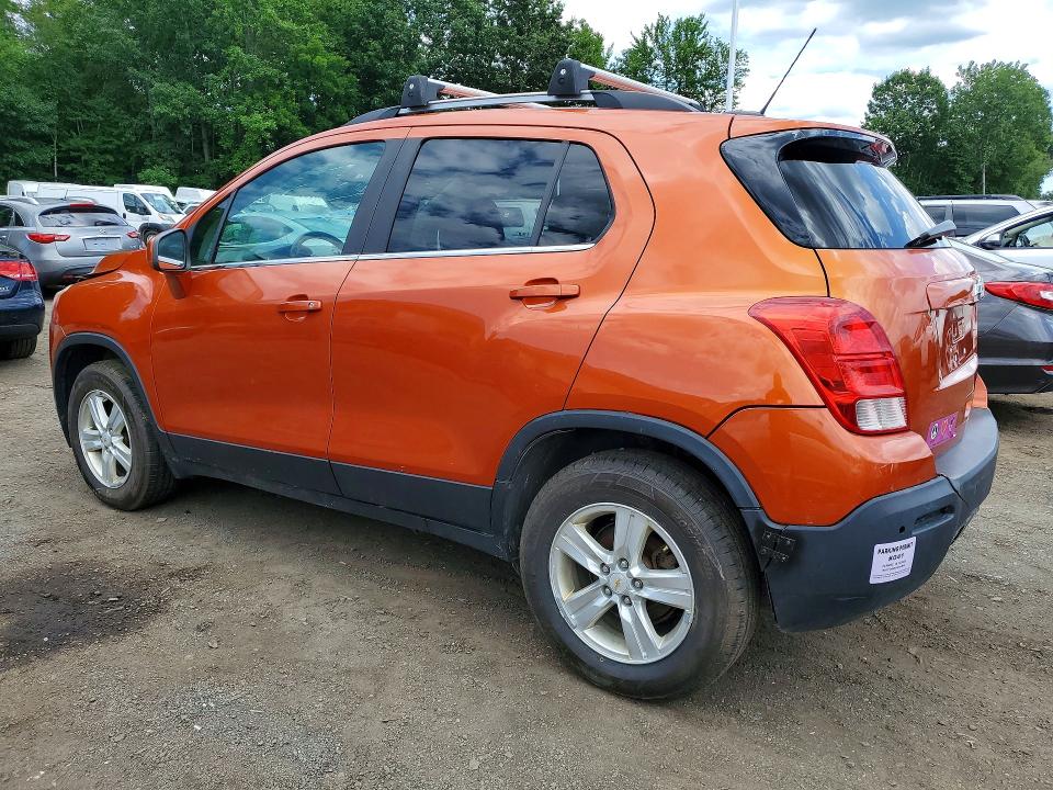 2016 Chevrolet Trax VIN KL7CJPSB5GB724490 COPART salvage auction — FRONT END, Vt - Certificate Of Title (P), sold $975 on 2026-07-27 (photo 2)