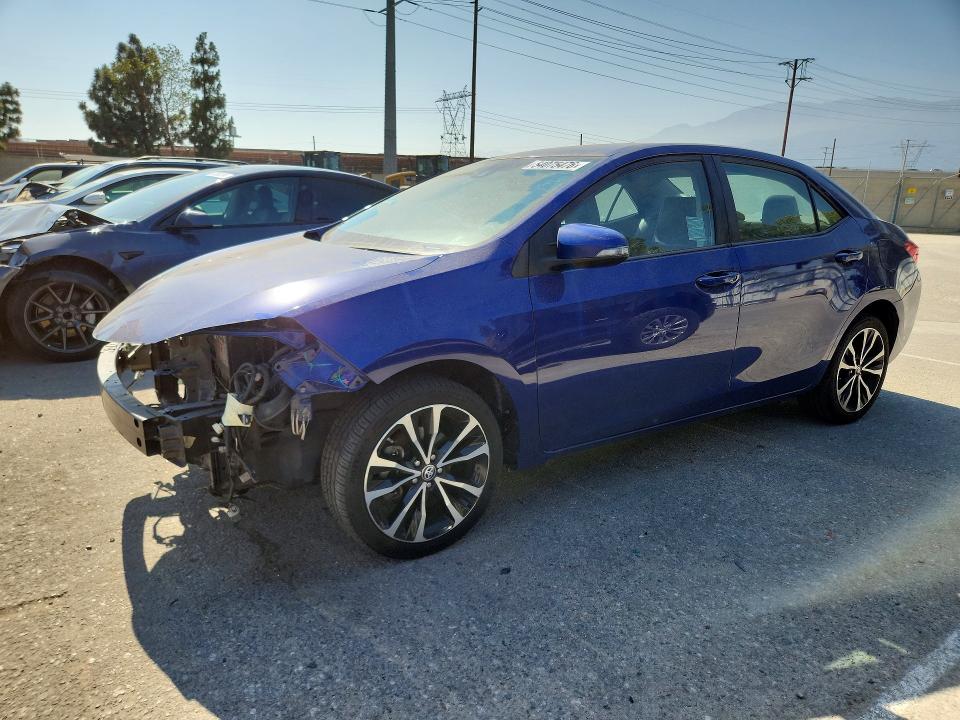 2017 Toyota Corolla VIN 5YFBURHE3HP671486 COPART salvage auction — FRONT END, Ca - Salvage Certificate, sold $150 on 2026-07-28 (photo 1)
