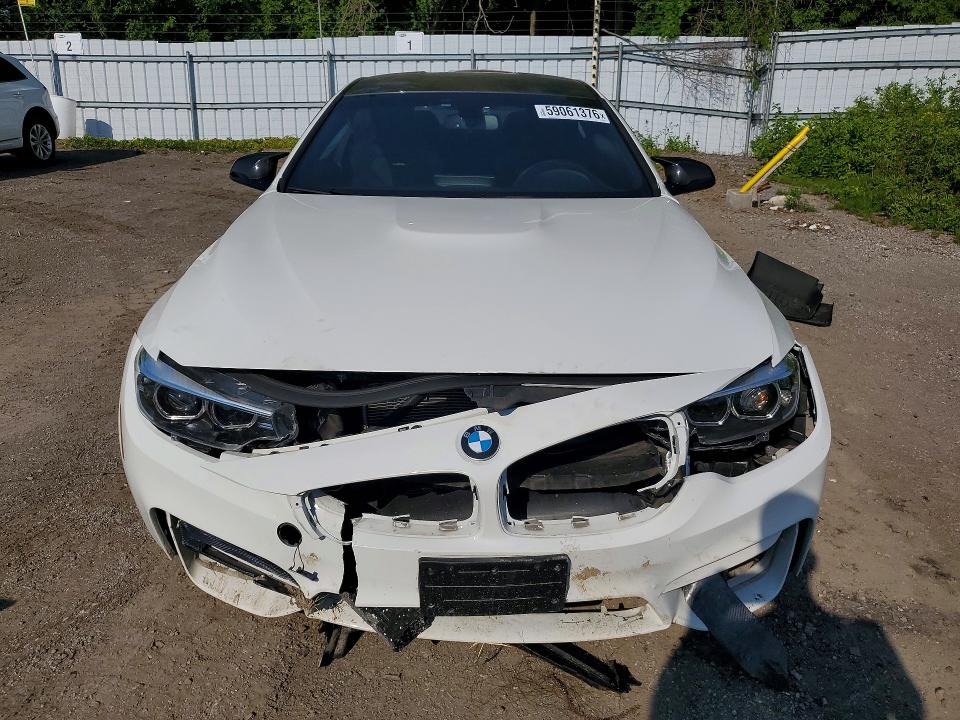 2018 BMW M4 VIN WBS4Y9C53JAC87959 COPART salvage auction — FRONT END, ON - PERMIT SALVAGE, sold $16,500 on 2026-07-28 (photo 5)