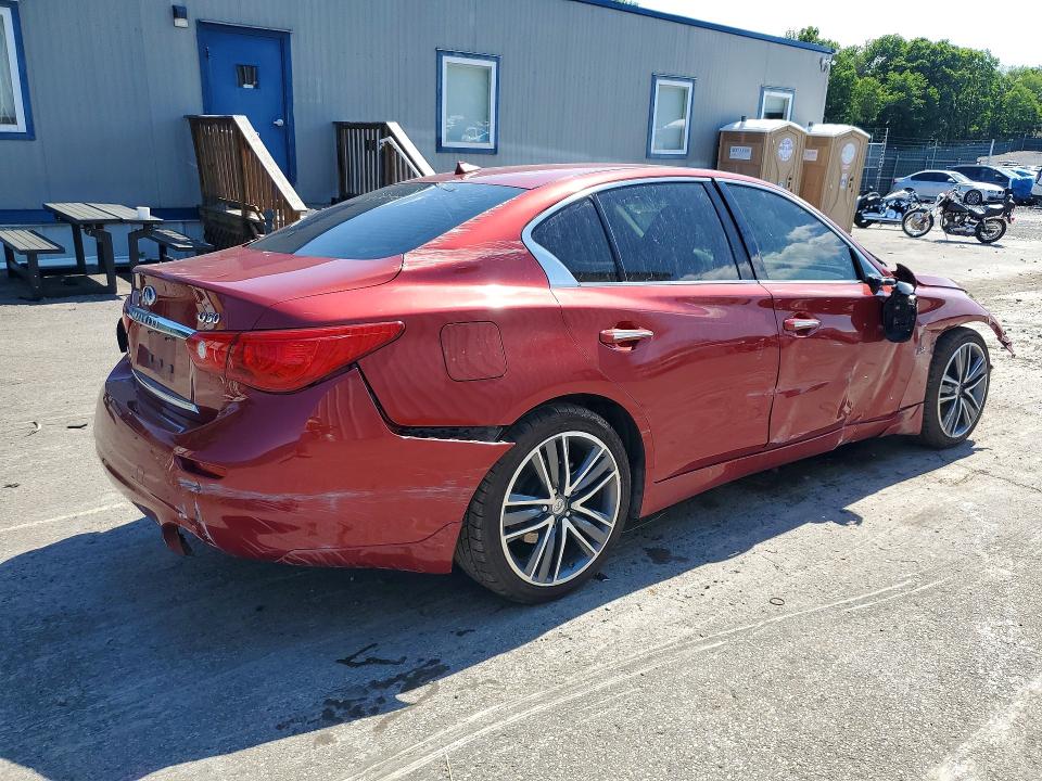 2015 Infiniti Q50 VIN JN1BV7AR8FM404815 COPART salvage auction — ROLLOVER, Pa - Certificate Of Salvage, sold $425 on 2026-08-02 (photo 3)