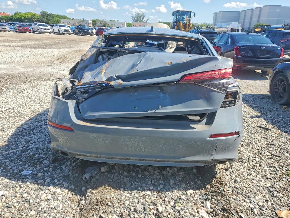2024 Honda Civic VIN 2HGFE1E50RH476667 COPART salvage auction — VANDALISM, PA - CERTIFICATE OF SALVAGE, sold $3,200 on 2026-07-02 (photo 6)