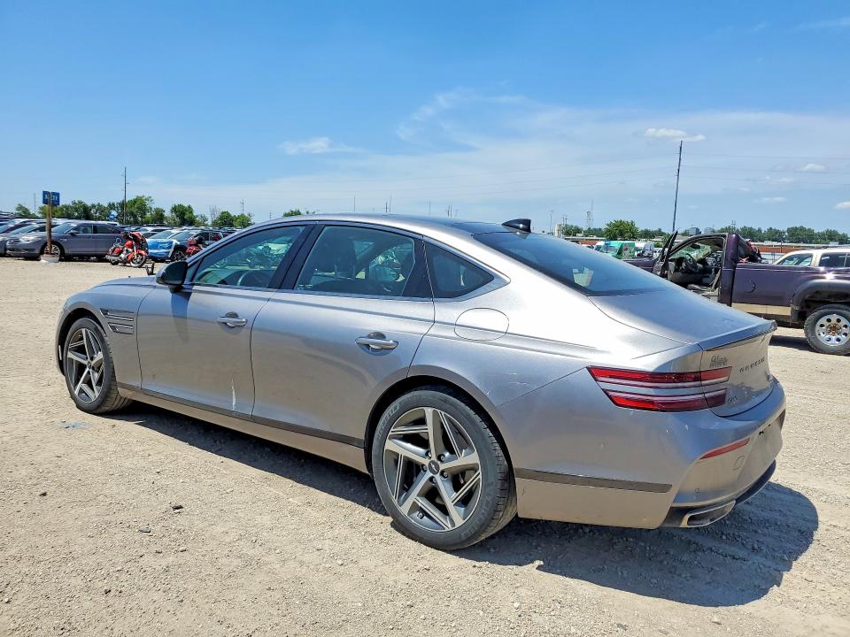 2024 Genesis G80 VIN KMTGA4SCDRU228028 COPART salvage auction — HAIL, Ia - Cert Of Title-Salvage Title, sold $15,900 on 2026-08-26 (photo 2)