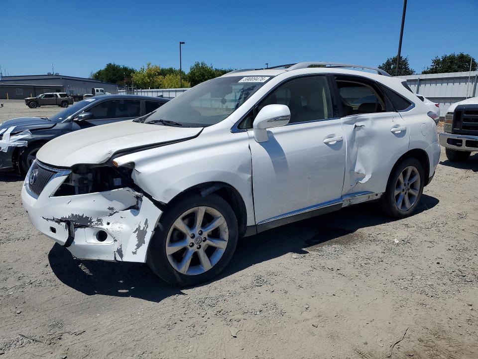 2010 Lexus Rx 350 VIN JTJBK1BA4A2417994 COPART salvage auction — VANDALISM, CA - SALVAGE CERTIFICATE, sold $3,200 on 2026-07-14 (photo 1)