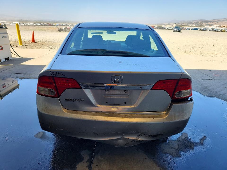 2009 Honda Civic VIN 19XFA16539E028086 COPART salvage auction — REAR END, Ca - Salvage Certificate, sold $1,000 on 2026-07-20 (photo 6)