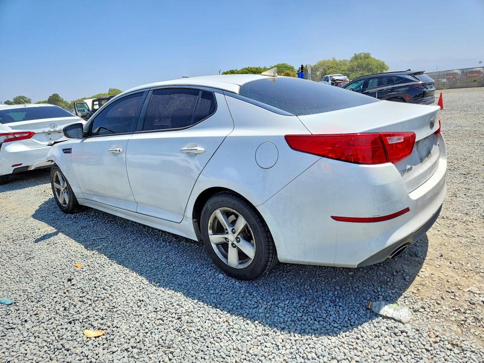 2015 Kia Optima VIN 5XXGM4A73FG502451 COPART salvage auction — FRONT END, CA - SALVAGE CERTIFICATE, sold $700 on 2026-07-31 (photo 2)