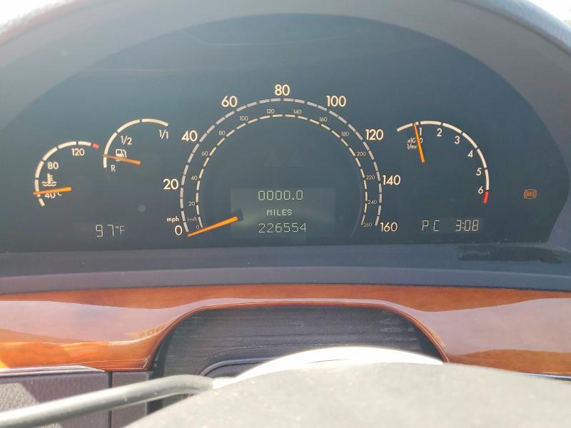 2004 Mercedes-benz S class VIN WDBNG70J34A409871 COPART salvage auction — SIDE, Ca - Dis/Dlr/Exp Only Clean Title, sold $450 on 2026-07-06 (photo 9)