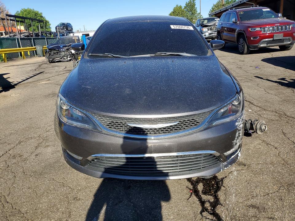2015 Chrysler 200 VIN 1C3CCCAB7FN502803 COPART salvage auction — FRONT END, Co - Public - Salvage Title, sold $400 on 2026-07-21 (photo 5)