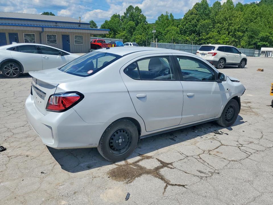 2024 Mitsubishi Mirage VIN ML32FUFJ7RHF03673 COPART salvage auction — FRONT END, Wv - Salvage Certificate, sold $1,300 on 2026-07-30 (photo 3)