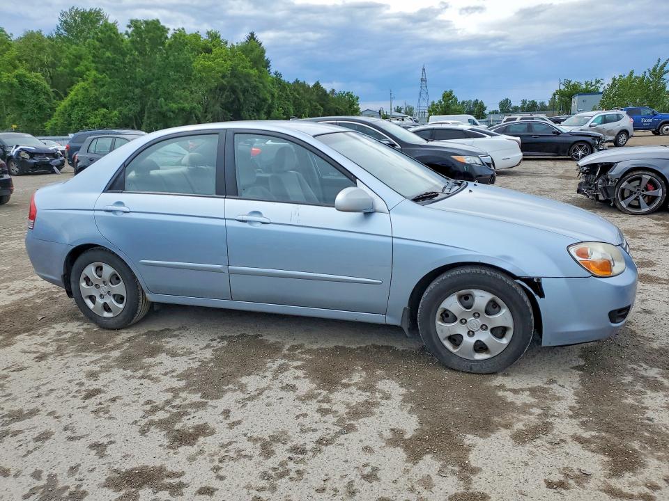 2008 Kia Spectra VIN KNAFE121885528243 COPART salvage auction — REAR END, On - Permit Salvage, sold $150 on 2026-07-16 (photo 4)