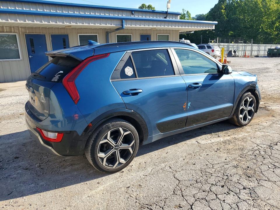 2023 Kia Niro VIN KNDCR3LE0P5037929 COPART salvage auction — FRONT END, Wv - Salvage Certificate, sold $7,500 on 2026-07-30 (photo 3)