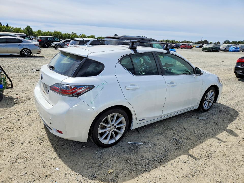 2012 Lexus Ct VIN JTHKD5BH3C2083587 COPART salvage auction — FRONT END, Ca - Salvage Certificate, sold $3,350 on 2026-07-07 (photo 3)