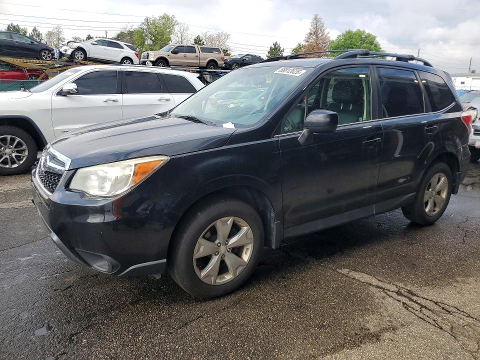 2014 Subaru Forester VIN JF2SJAJC8EH421415 COPART salvage auction — HAIL, CO - CERTIFICATE OF TITLE, sold $3,050 on 2026-07-28 (photo 1)