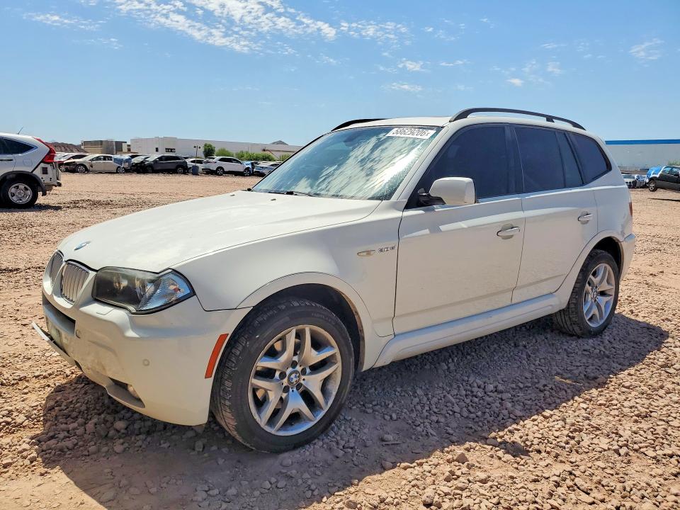 2008 BMW X3 VIN WBXPC93458WJ10224 COPART salvage auction — MINOR DENT/SCRATCHES, Az - Certificate Of Title, sold $200 on 2026-07-07 (photo 1)