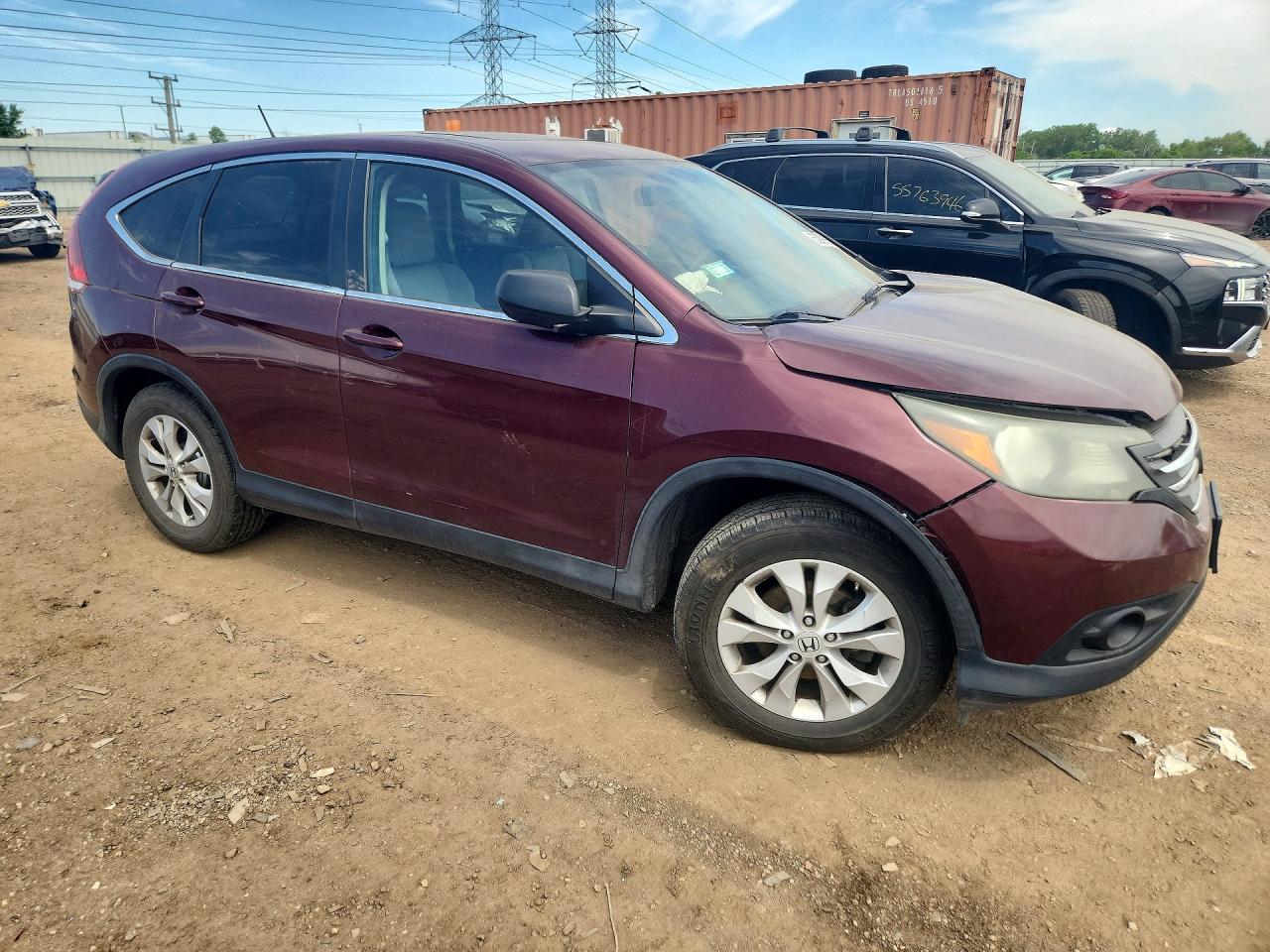 2013 Honda CR-V VIN 5J6RM4H56DL054064 COPART salvage auction — Front End, IL - SALVAGE CERTIFICATE, sold $2,700 on 2026-07-09 (photo 4)