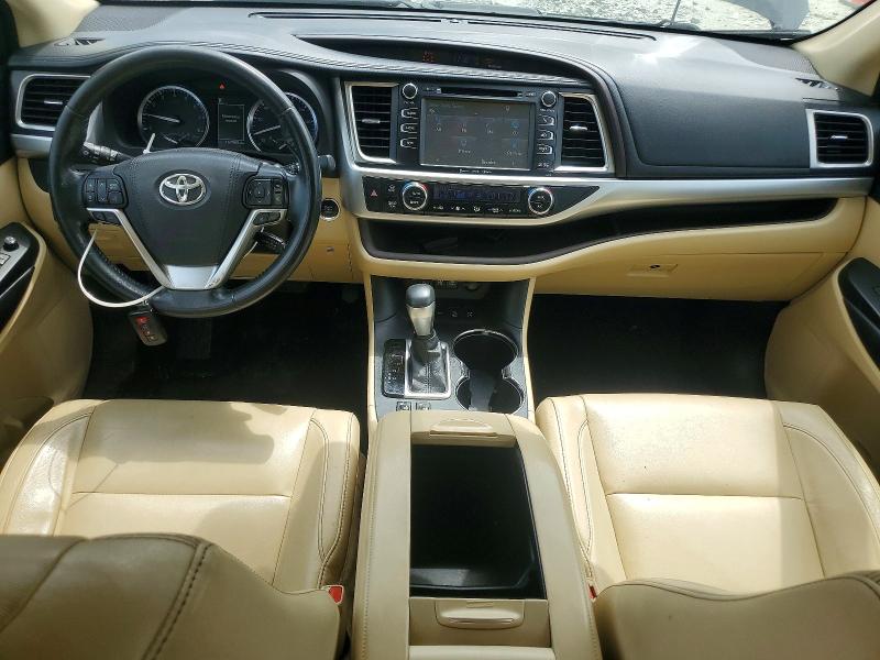 2017 Toyota Highlander VIN 5TDJZRFH1HS403845 COPART salvage auction — FRONT END, Nc - Salvage Certificate Of Title, sold $1,700 on 2026-07-15 (photo 8)
