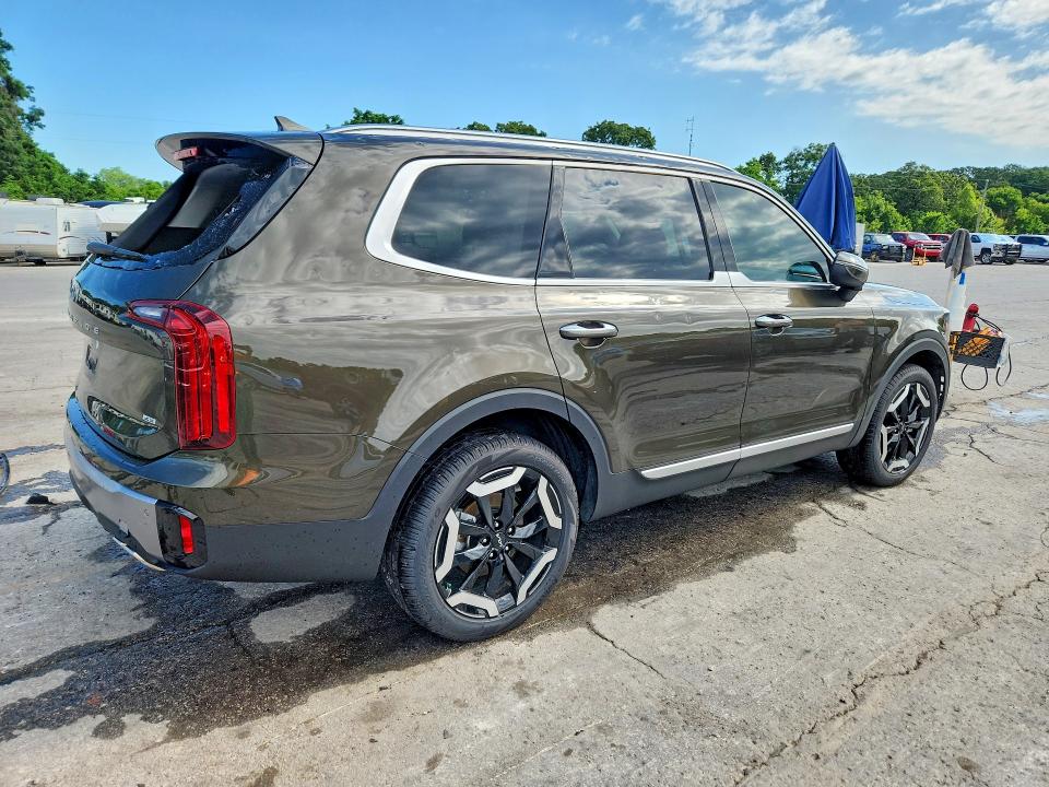 2025 Kia Telluride VIN 5XYP6DGC9SG656246 COPART salvage auction — HAIL, Mo - Salvage Certificate Of Title, sold $175 on 2026-07-29 (photo 3)
