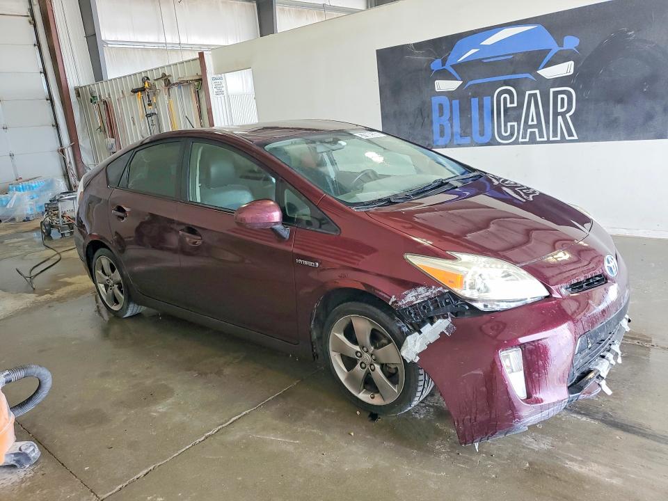 2013 Toyota Prius VIN JTDKN3DU9D5597599 COPART salvage auction — FRONT END, WV - CERTIFICATE OF TITLE, sold $1,900 on 2026-07-16 (photo 4)