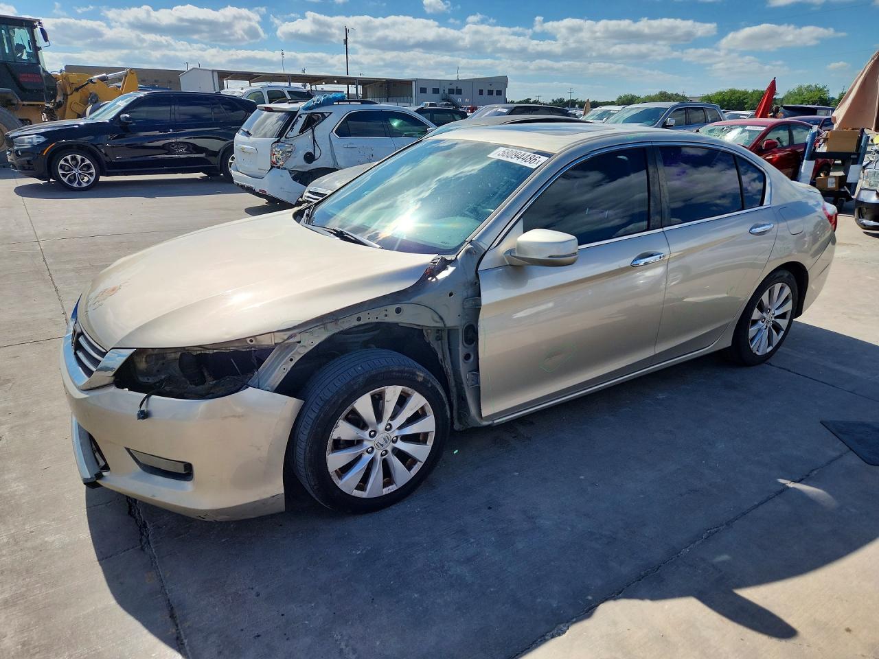 2015 Honda Accord VIN 1HGCR2F72FA180458 COPART salvage auction — Front End, TX - SALVAGE VEHICLE TITLE, sold $1,650 on 2026-07-09 (photo 1)