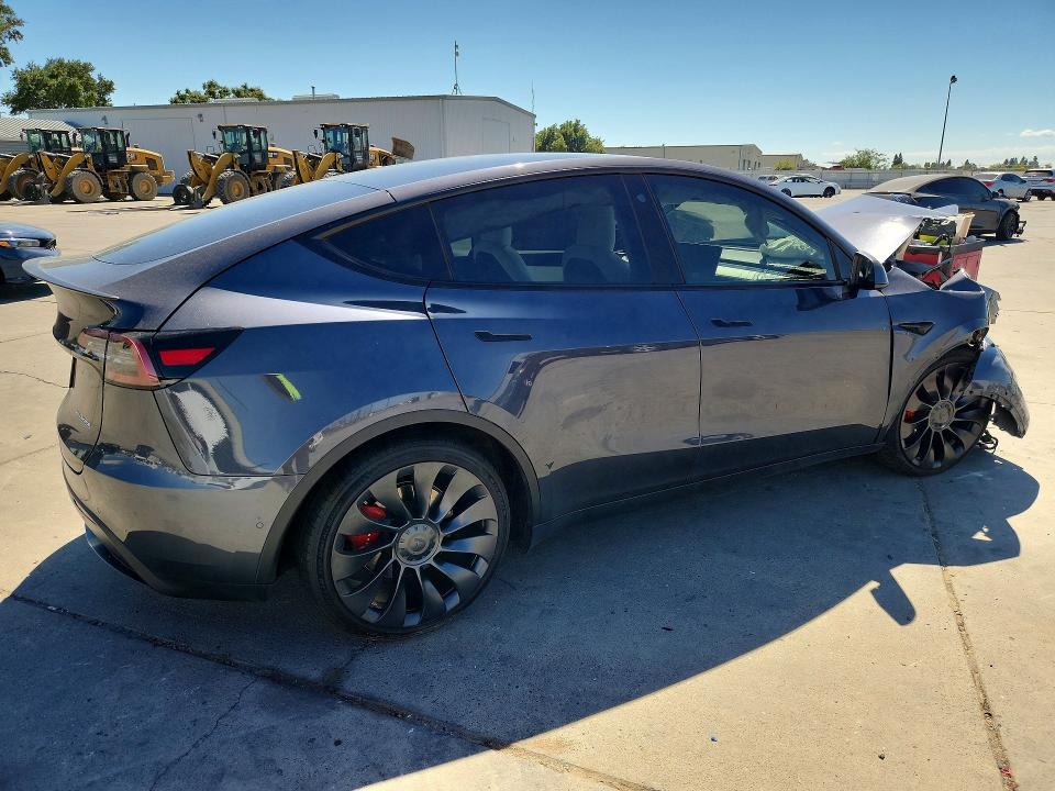2021 Tesla Model y VIN 5YJYGDEF3MF264002 COPART salvage auction — FRONT END, Ca - Salvage Certificate, sold $6,300 on 2026-07-27 (photo 3)