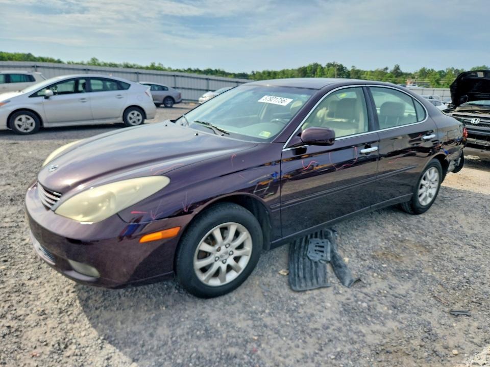 2004 Lexus Es 330 VIN JTHBA30G940020773 COPART salvage auction — REAR END, VA - CERT OF TITLE - SALVAGE, sold $475 on 2026-07-22 (photo 1)